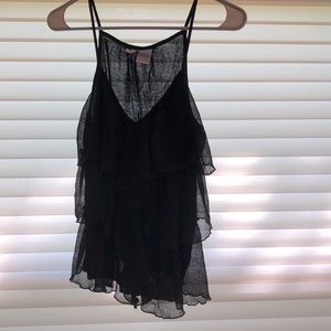 Size Medium Black Flowy Tank